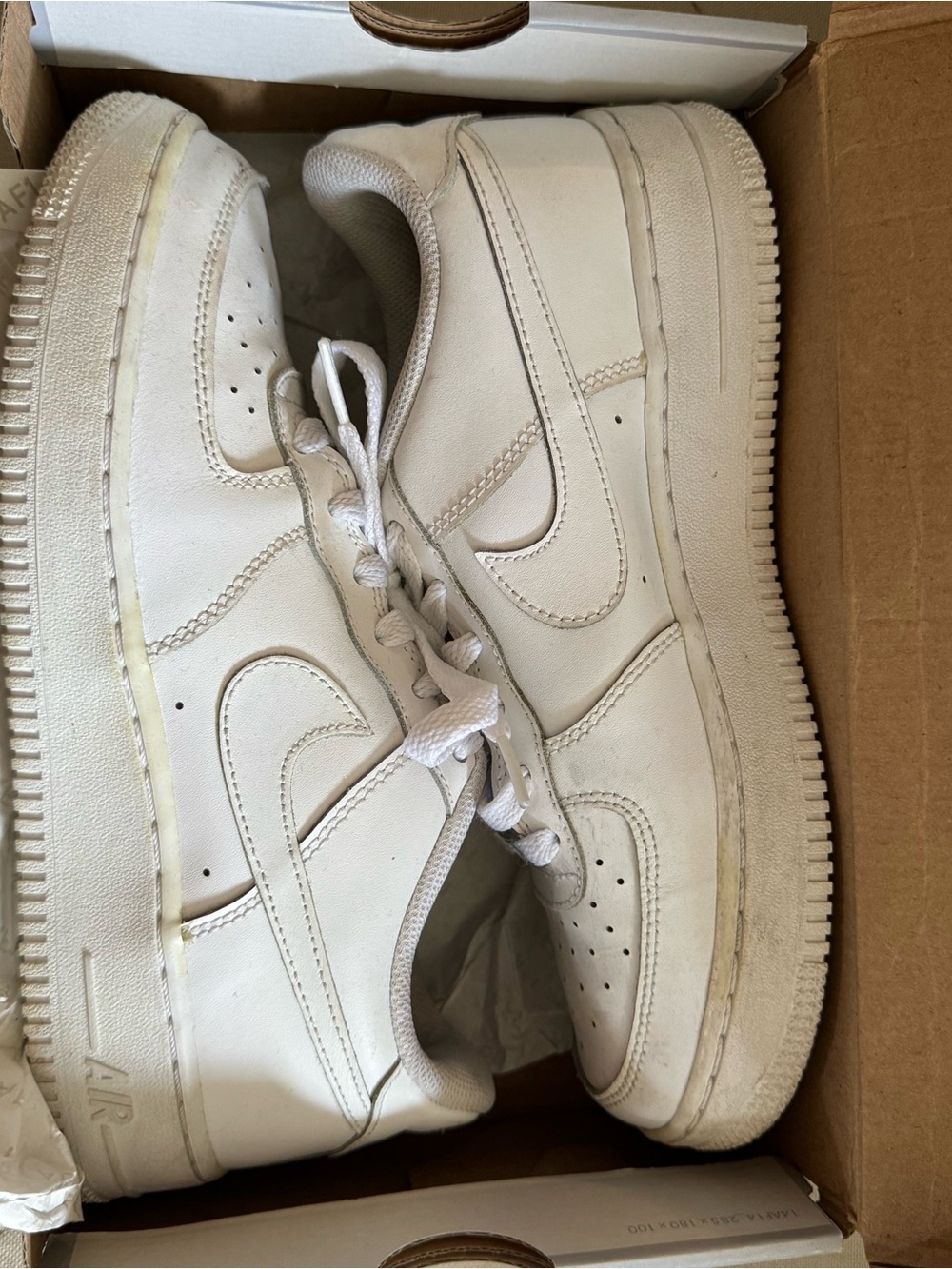 Nike White Low-Top Leather Sneakers
